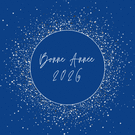 bonne année 2026 avec éclats d'étoiles